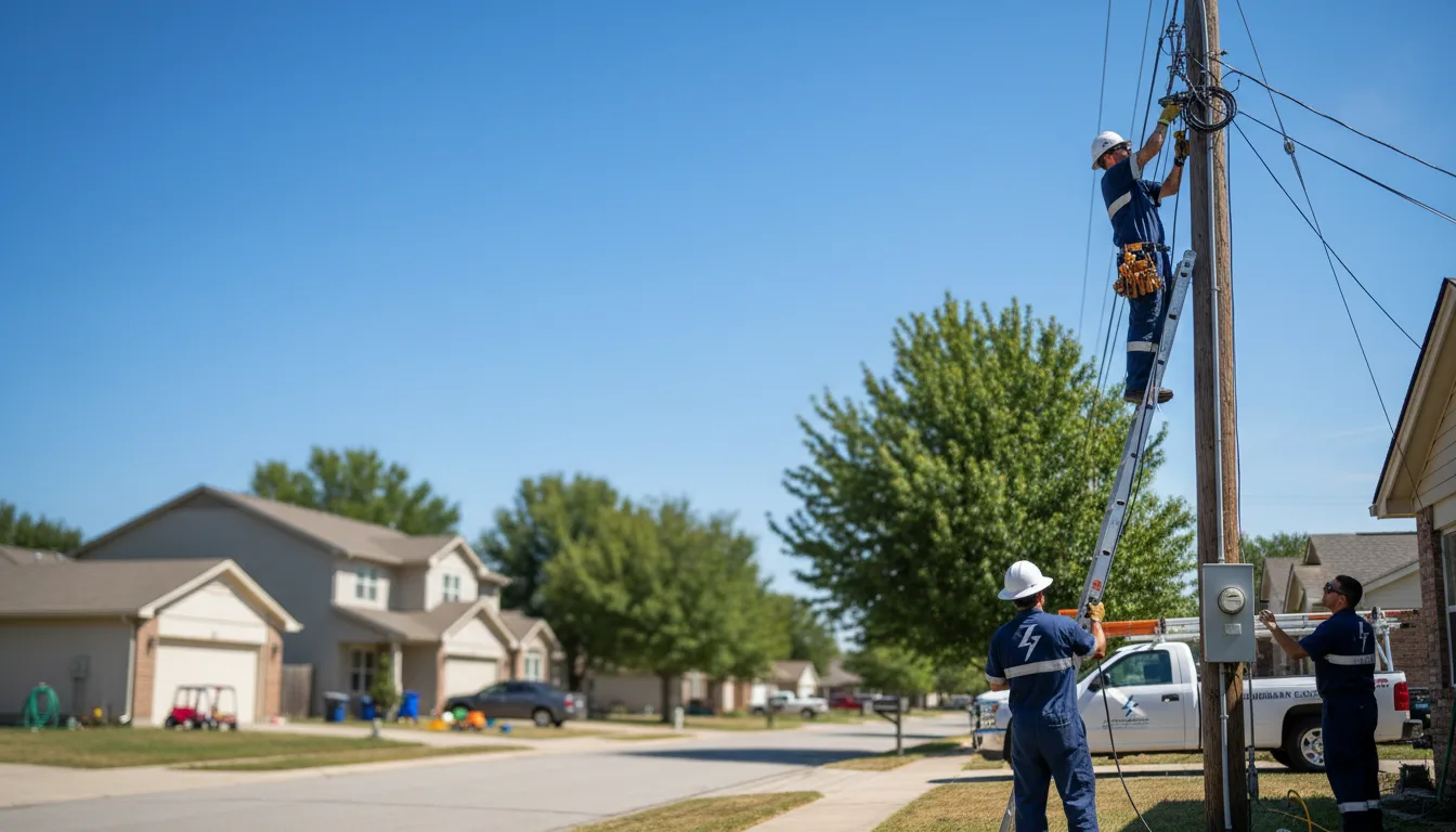 Residential electrician providing installation services in Fluvanna, TX